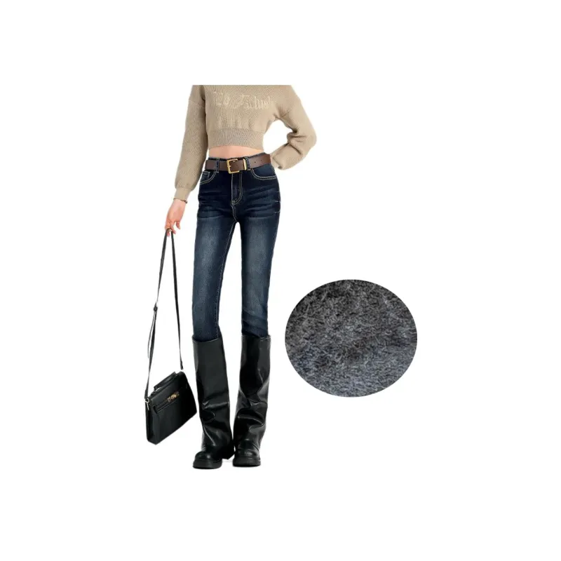 Concubine Zhu Jeans Women's Dark Blue-0