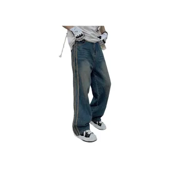 DUATOGE Jeans Men's Vintage Blue 