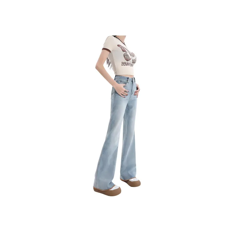 YINLEI Jeans Women's Blue-0