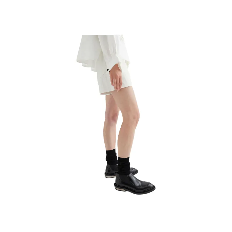 JIL SANDER High rise Denim Shorts-2