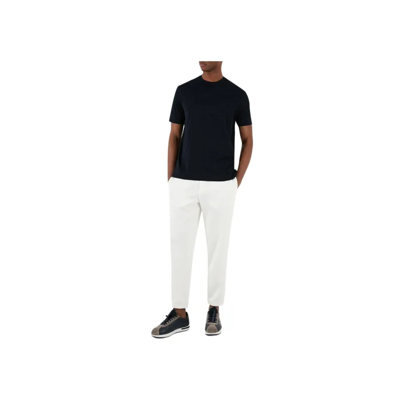 EMPORIO ARMANI Logo-Jacquard Crewneck T-Shirt-4