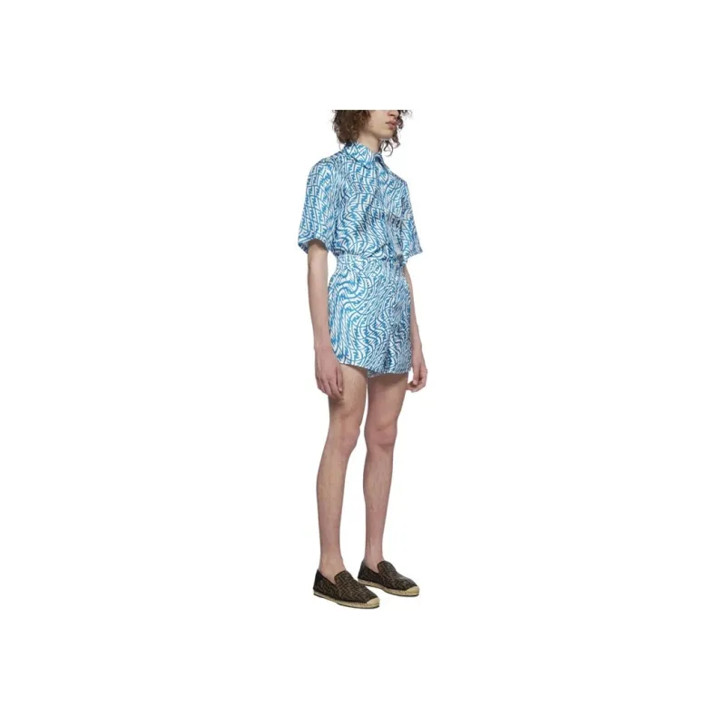 FENDI Ff Vertigo Silk Bermuda Shorts-3