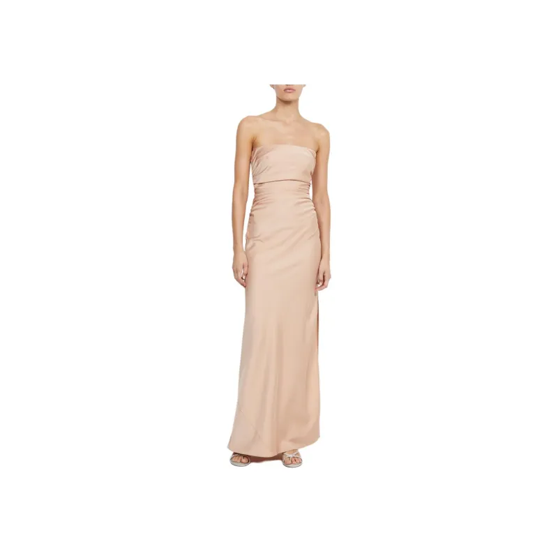 BEC+BRIDGE ETERNITY STRAPLESS MAXI Sleeveless Dress Women's Rose Gold-0