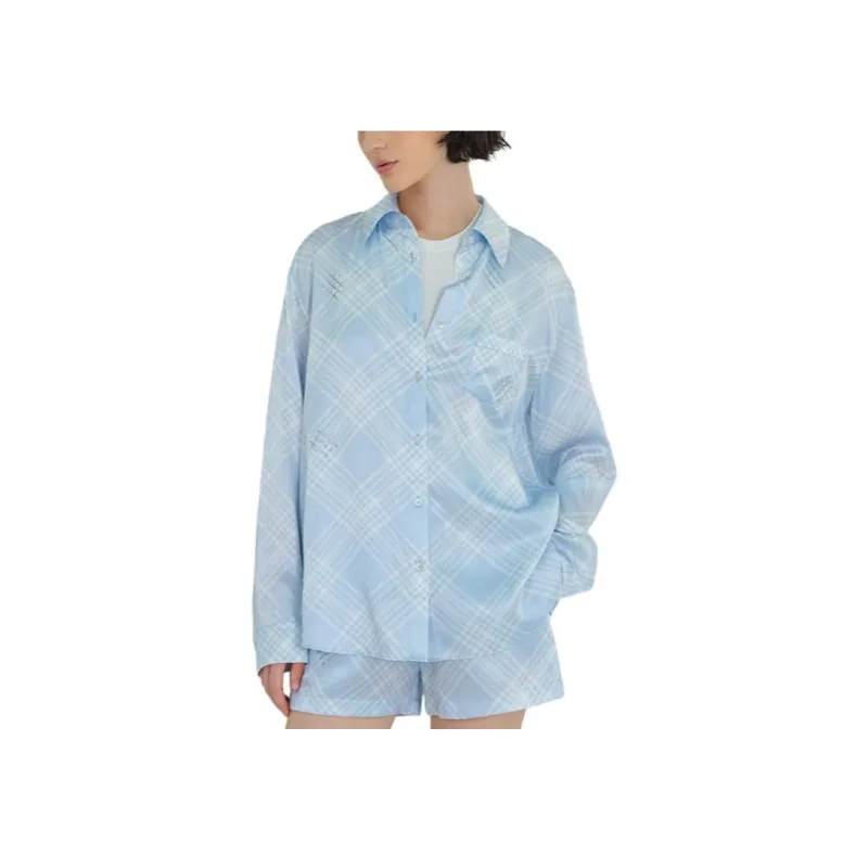 SILKY MIRACLE SS24 Pajama Pants Women's Blue-4