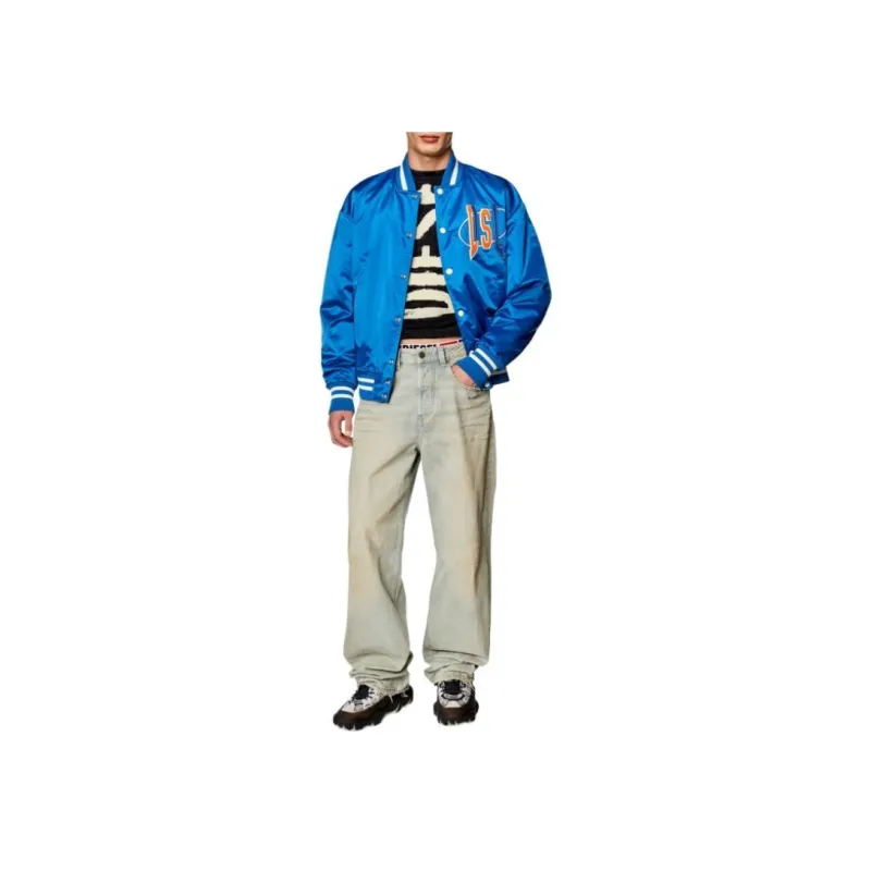 DIESEL Jackets & Coats Men's Royal Blue-4
