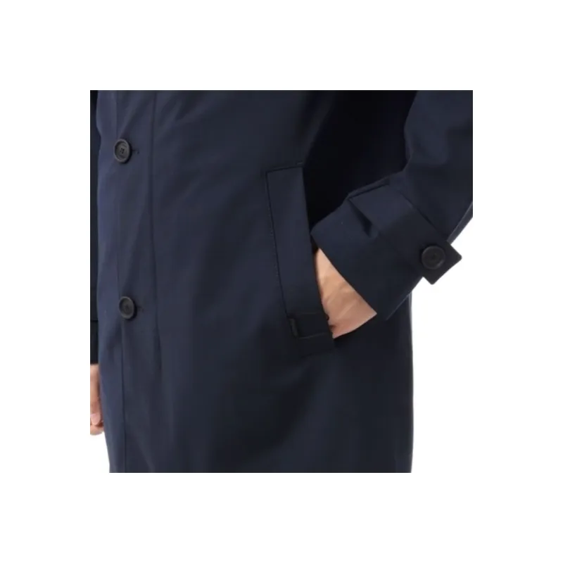 HUGO BOSS Trench Coats Men Navy Blue-7