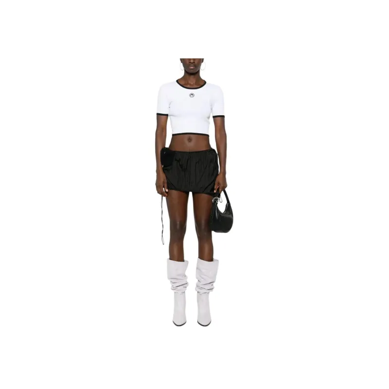 Marine Serre Moon logo Cropped Top-4