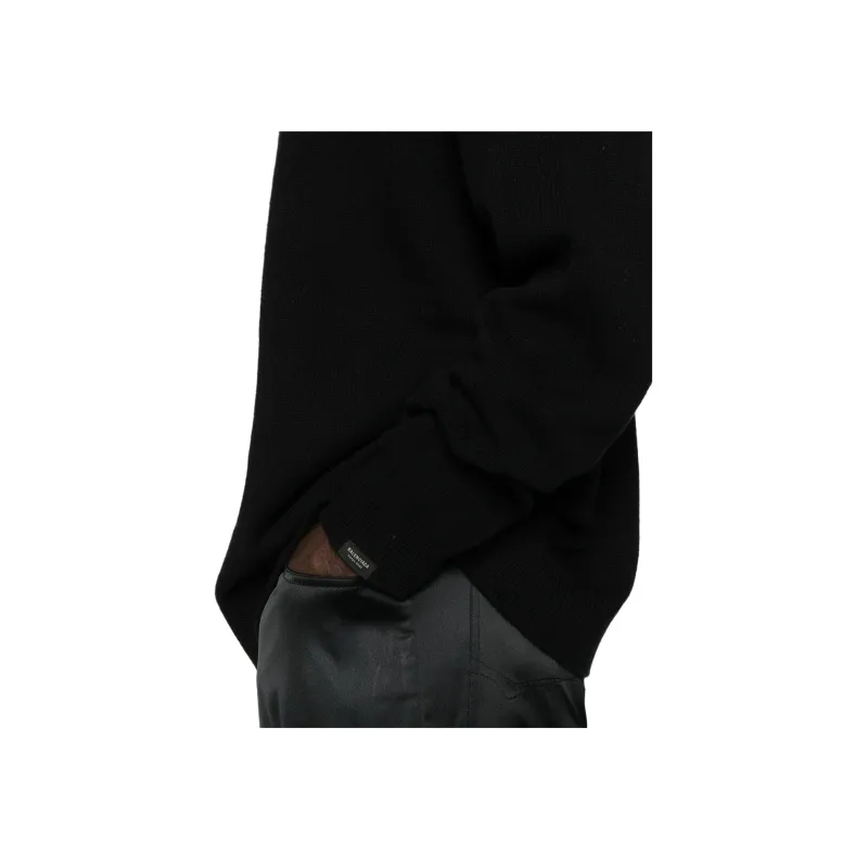 Balenciaga Drop shoulder Ribbed Jumper-4