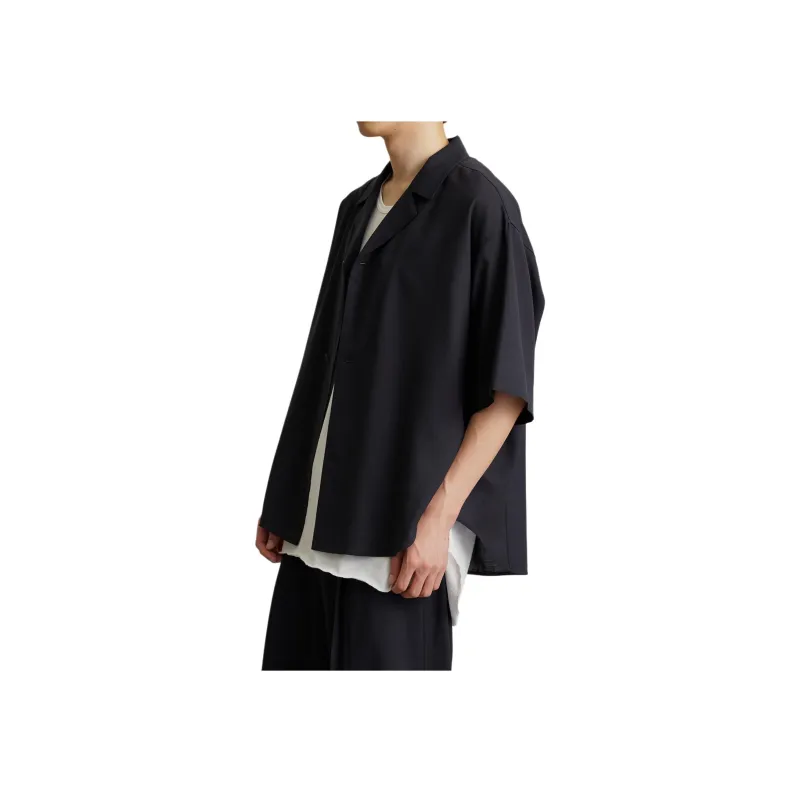 PUBLIC TOKYO SS24 Shirt Men's Dark Marine Blue-2