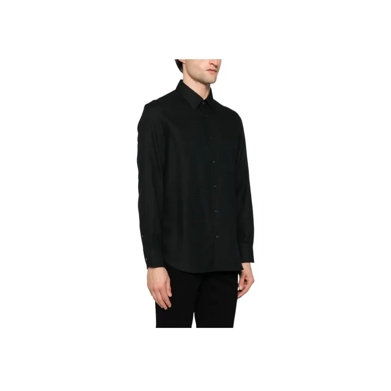 EMPORIO ARMANI Logo jacquard Shir-2