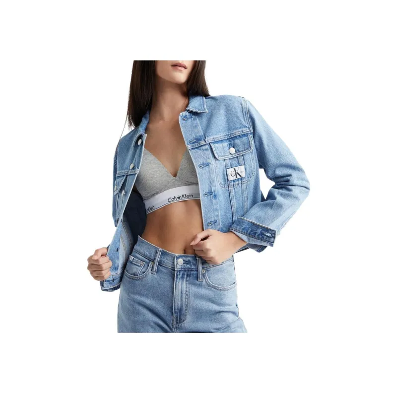 CK/Calvin Klein Denim Jacket Women's Blue-3