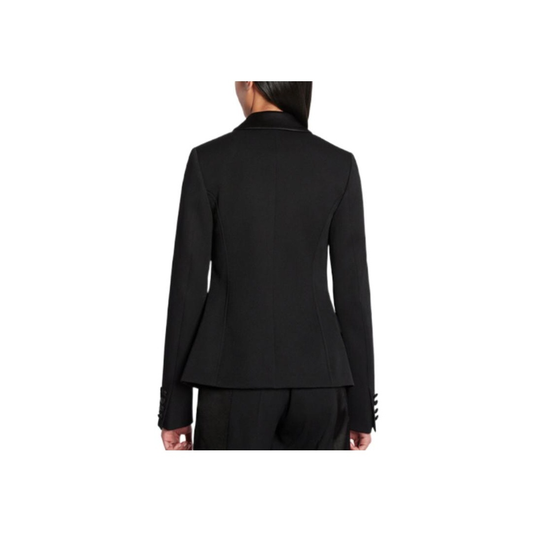 スーツ LANVIN Women Suit Jackets RWJA00085711A23 10 Black Lanvin single-breasted Blazer | Black | FARFETCH CA