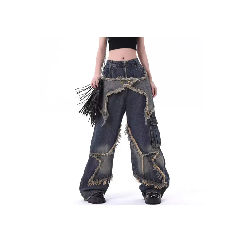 DJ.SPIRIT Jeans Unisex Vintage Blue-0