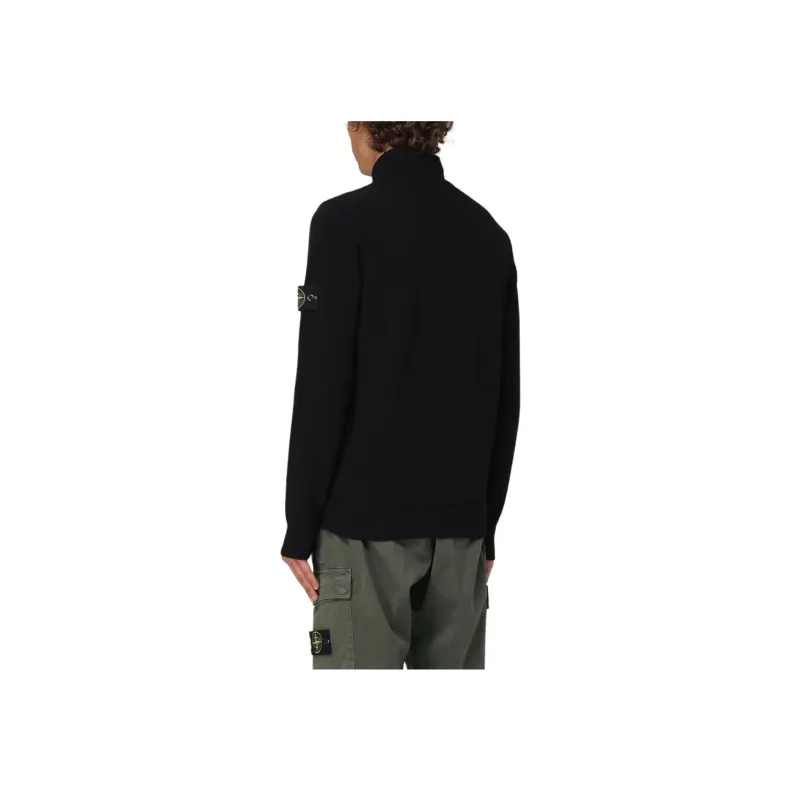 STONE ISLAND Mock Neck Knitted Jumper-4
