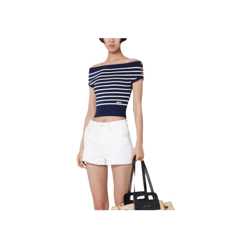 Ami Sailor Top 'Blue/White'-3