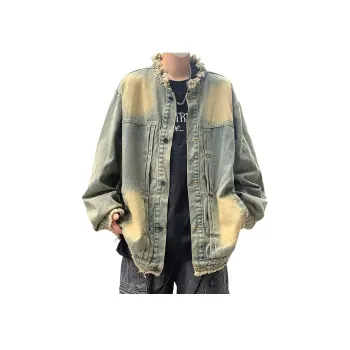 DJ.SPIRIT Denim Jackets Unisex Blue