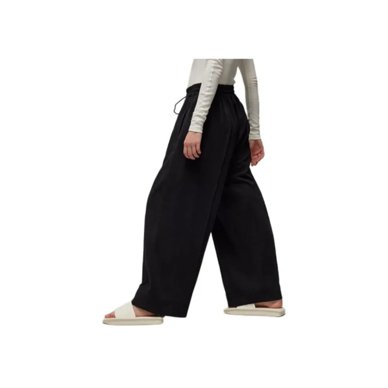 Y-3 Drawstring-waist Wide-leg Trousers-3