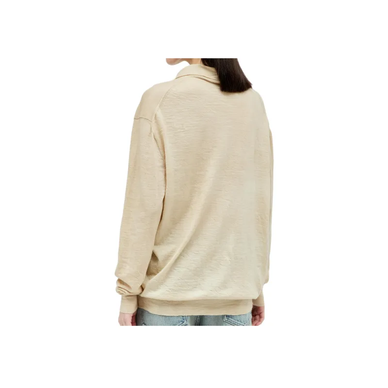 MIU MIU Long Sleeved Knitted Polo Shirt-3