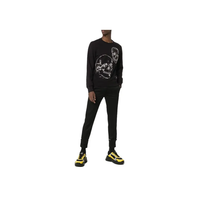 Alexander McQueen Sweatshirts Men Black-3