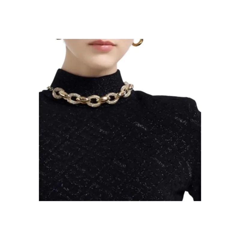 BESIONIA FW23 Long Sleeved Dresses Women's Black-4