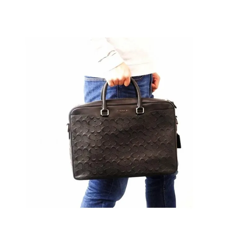 COACH Beckett Cow Leather Shoulder Bag Crossbody Bag Handbag Regular Men's Black-5