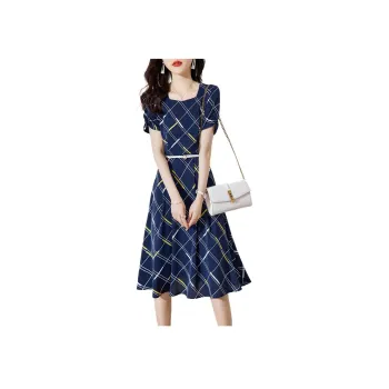 XWI Short Sleeved Dress Women's Navy Blue