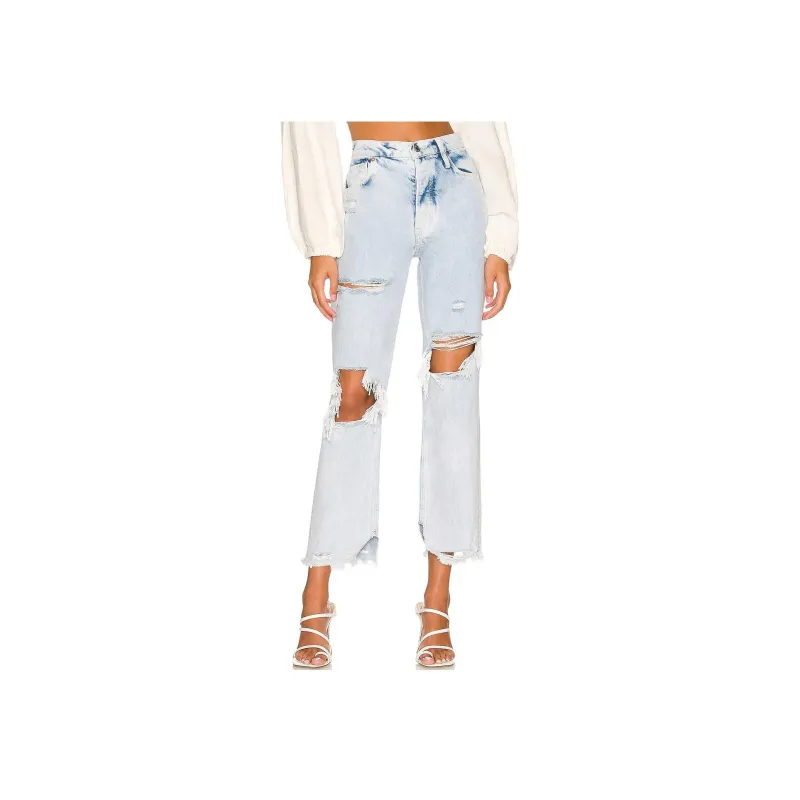 FREE PEOPLE Casual Pants Women's Light Blue-0