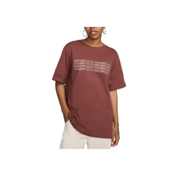 Nike Sportswear Drop Shoulder Sleeve T-Shirt Women's Tan