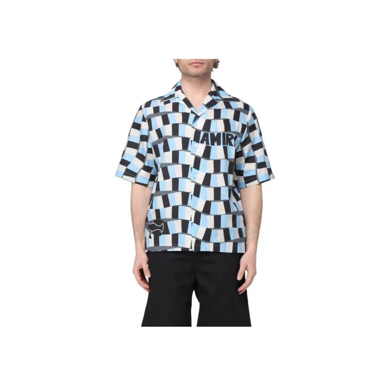 AMIRI Shirts Men Light Blue-3