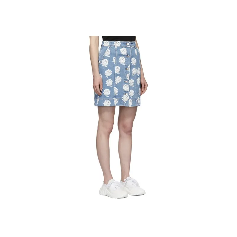 KENZO Denim Short Skirts Women's Blue-3