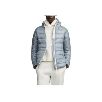 Canada Goose Logo Patch Hooded Padded Jacket