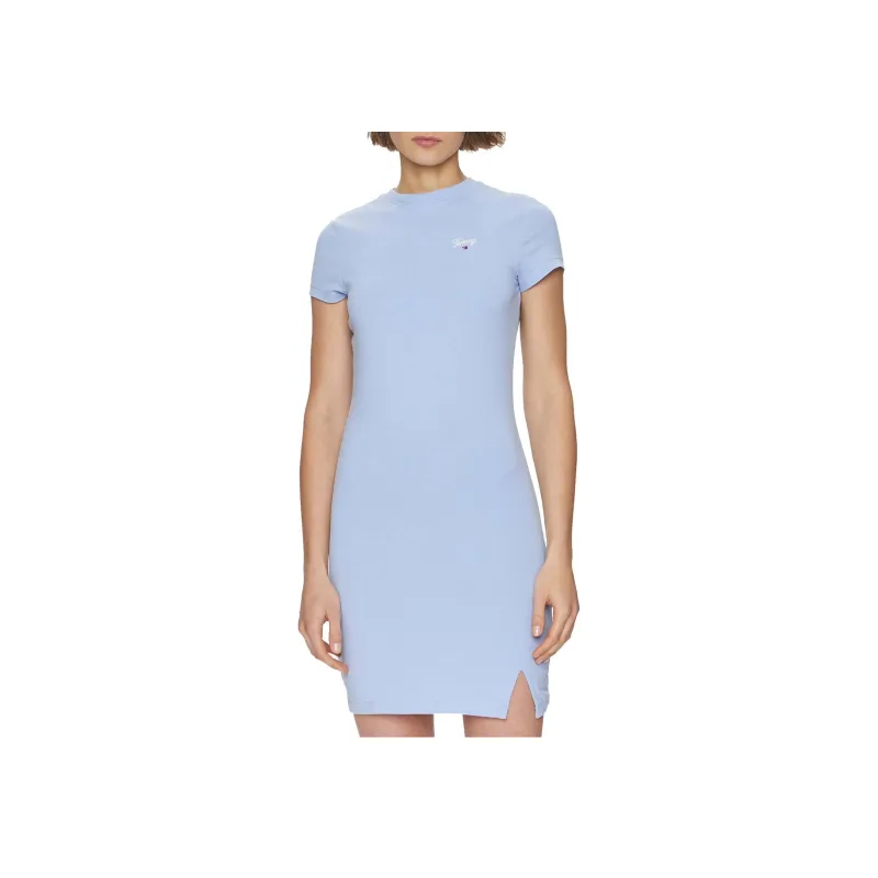 Tommy Hilfiger Short Sleeved Dresses Women's Light Blue-0