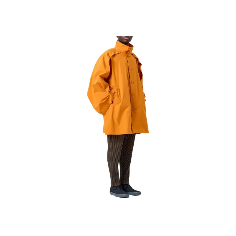Homme Plissé Issey Miyake SS24 Coats Men's Orange-6