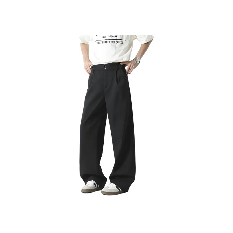 Fakeyoung Casual Pants Unisex Black-0