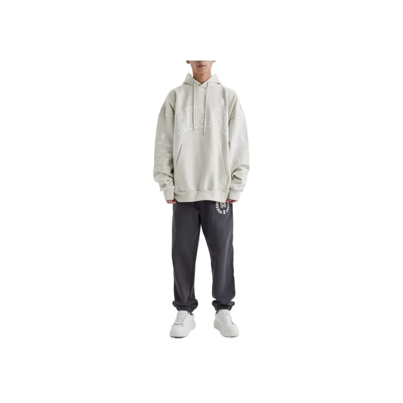 Mitchell Ness Sweatshirts Unisex Light Gray-2