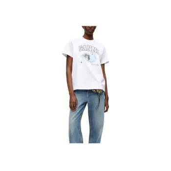 GANNI Organic Cotton T shirt