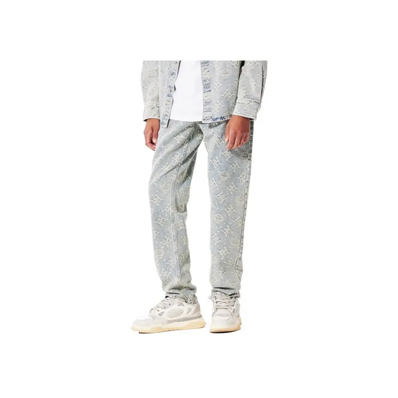 Ed Hardy FW24 Jeans Men's Indigo-4
