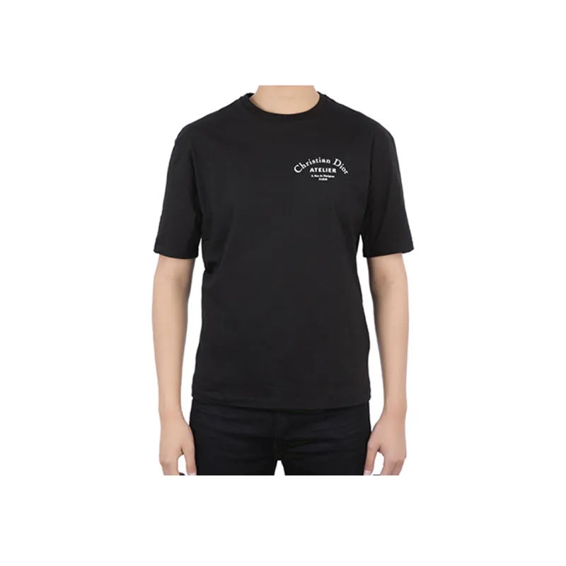 DIOR Quarterly New Products T Shirts Unisex Black-4