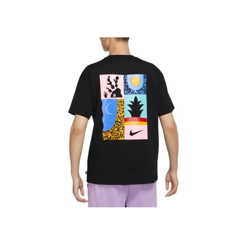 Nike T Shirts Men Black-3