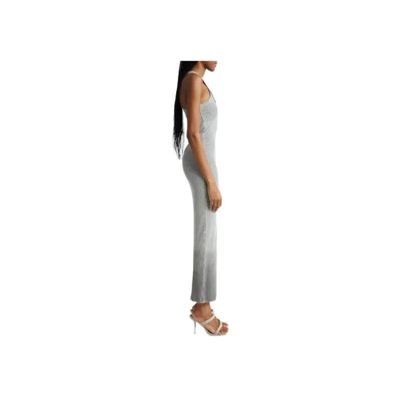 Alexander Wang Stretch Crepe Distressed Maxi Dress-1