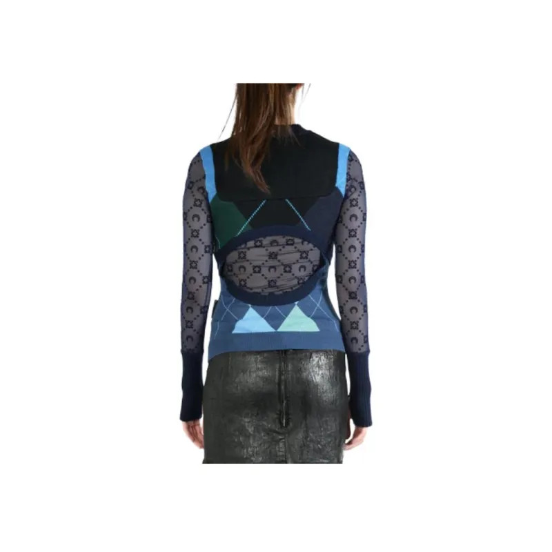 Marine Serre Layered Sweater-0