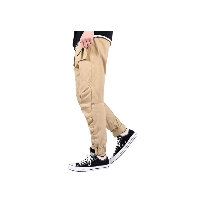 Converse Paneled Jogger Cargo Pants Men Khaki-3