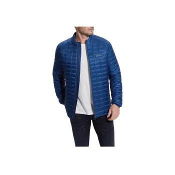 GUESS Eco Shiny Packable Puffer Jackets & Coats Men's Blue Lily