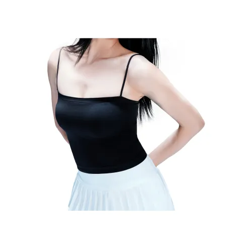SIINSIIN 클래식 블랙 여성 끈 나시