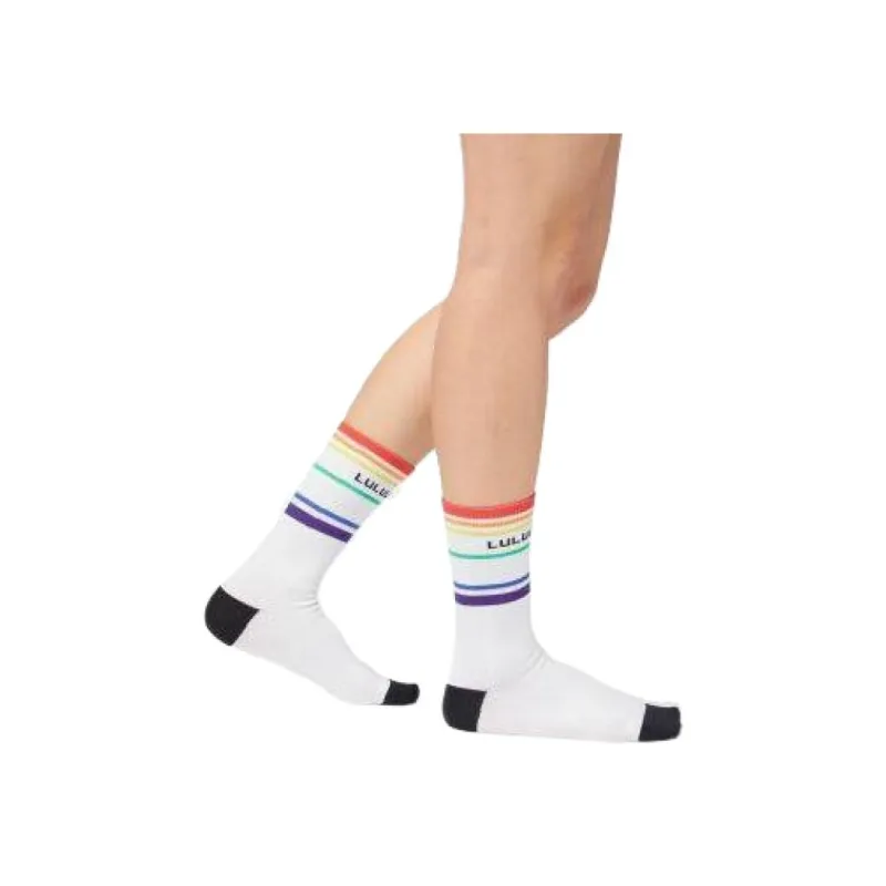 Lululemon Tale To Tell *No Silver Ankle Socks Women's White-2