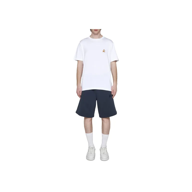 Maison Kitsuné Fox Head Patch Drawstring Shorts-1