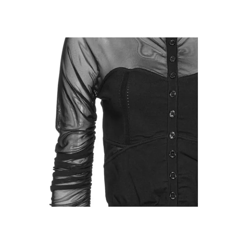 PINKO Semi sheer Corset style Shirt-5