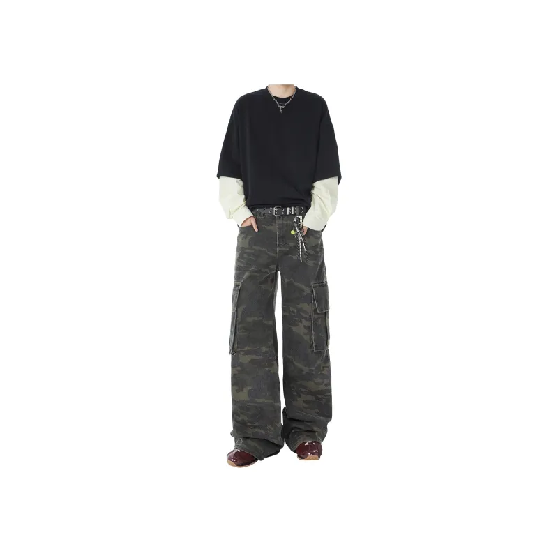 Pepe The Frog Cargo Pants Unisex Camouflage-0