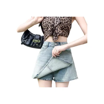 Concubine Zhu Denim Shorts Women's Light Blue