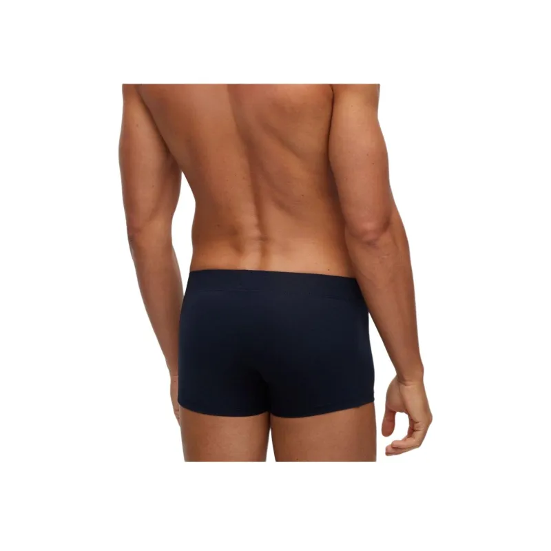 HUGO BOSS Stretch Microfibre Trunks With Logo Waistband Underpants Men's 1 Pack Marine Blue-4
